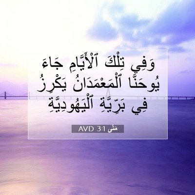 Picture 07 - مَتَّى 3:1 AVD - وَفِي تِلْكَ ٱلْأَيَّامِ - Bible Verse Picture