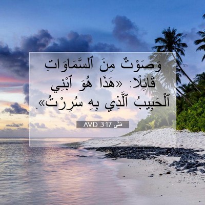 Picture 07 - مَتَّى 3:17 AVD - وَصَوْتٌ مِنَ - Bible Verse Picture