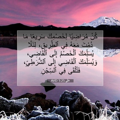 Picture 07 - مَتَّى 5:25 AVD - كُنْ مُرَاضِيًا - Bible Verse Picture