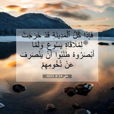 Picture 07 - مَتَّى 8:34 AVD - فَإِذَا كُلُّ - Bible Verse Picture