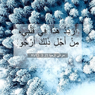 Picture 07 - مَرَاثِي إِرْمِيَا 3:21 AVD - أُرَدِّدُ هَذَا فِي - Bible Verse Picture