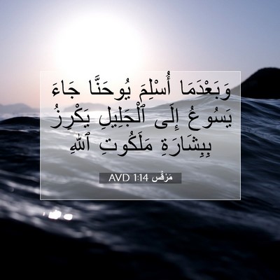 Picture 07 - مَرْقُس 1:14 AVD - وَبَعْدَمَا أُسْلِمَ - Bible Verse Picture