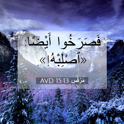 Picture 07 - مَرْقُس 15:13 AVD - فَصَرَخُوا أَيْضًا: - Bible Verse Picture