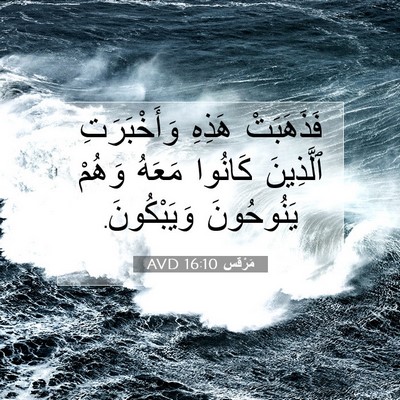 Picture 07 - مَرْقُس 16:10 AVD - فَذَهَبَتْ هَذِهِ - Bible Verse Picture