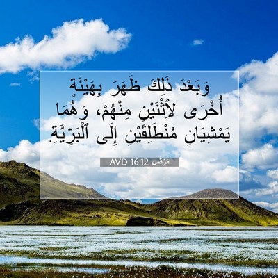 Picture 07 - مَرْقُس 16:12 AVD - وَبَعْدَ ذَلِكَ ظَهَرَ - Bible Verse Picture