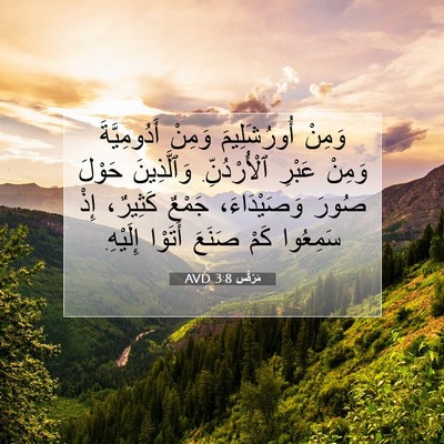 Picture 07 - مَرْقُس 3:8 AVD - وَمِنْ أُورُشَلِيمَ - Bible Verse Picture