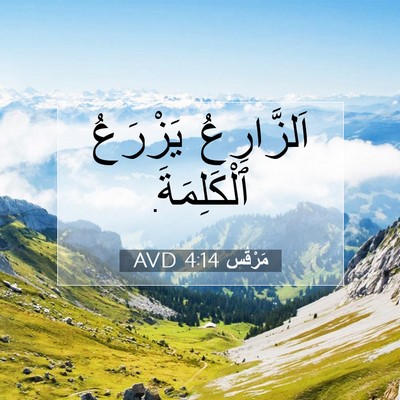 Picture 07 - مَرْقُس 4:14 AVD - اَلزَّارِعُ يَزْرَعُ - Bible Verse Picture