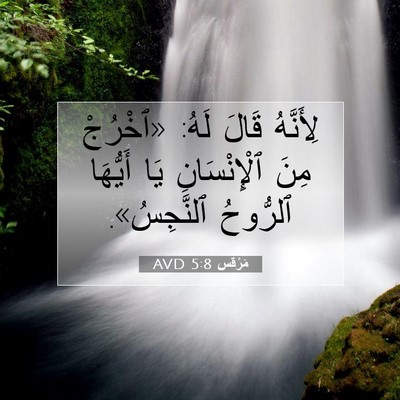 Picture 07 - مَرْقُس 5:8 AVD - لِأَنَّهُ قَالَ لَهُ: - Bible Verse Picture