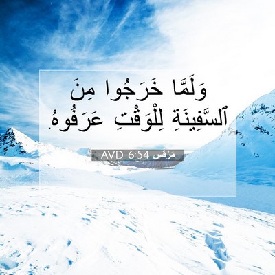 Picture 07 - مَرْقُس 6:54 AVD - وَلَمَّا خَرَجُوا مِنَ - Bible Verse Picture