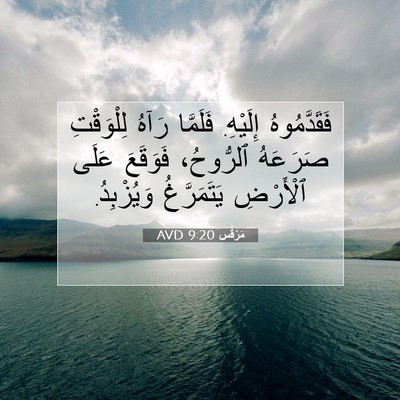 Picture 07 - مَرْقُس 9:20 AVD - فَقَدَّمُوهُ إِلَيْهِ. - Bible Verse Picture