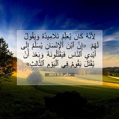 Picture 07 - مَرْقُس 9:31 AVD - لِأَنَّهُ كَانَ يُعَلِّمُ - Bible Verse Picture