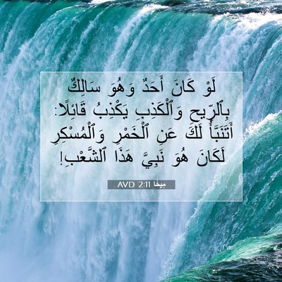 Picture 07 - مِيخَا 2:11 AVD - لَوْ كَانَ أَحَدٌ وَهُوَ - Bible Verse Picture