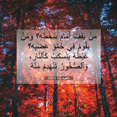 Picture 07 - نَاحُوم 1:6 AVD - مَنْ يَقِفُ أَمَامَ - Bible Verse Picture