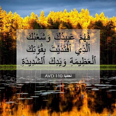 Picture 07 - نَحَمْيَا 1:10 AVD - فَهُمْ عَبِيدُكَ - Bible Verse Picture