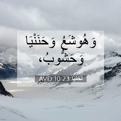 Picture 07 - نَحَمْيَا 10:23 AVD - وَهُوشَعُ وَحَنَنْيَا - Bible Verse Picture