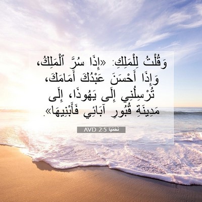 Picture 07 - نَحَمْيَا 2:5 AVD - وَقُلْتُ لِلْمَلِكِ: - Bible Verse Picture