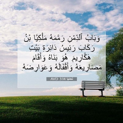 Picture 07 - نَحَمْيَا 3:14 AVD - وَبَابُ ٱلدِّمْنِ - Bible Verse Picture