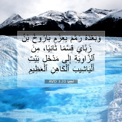 Picture 07 - نَحَمْيَا 3:20 AVD - وَبَعْدَهُ رَمَّمَ - Bible Verse Picture