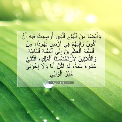 Picture 07 - نَحَمْيَا 5:14 AVD - وَأَيْضًا مِنَ ٱلْيَوْمِ - Bible Verse Picture