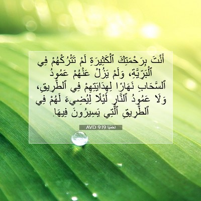 Picture 07 - نَحَمْيَا 9:19 AVD - أَنْتَ بِرَحْمَتِكَ - Bible Verse Picture