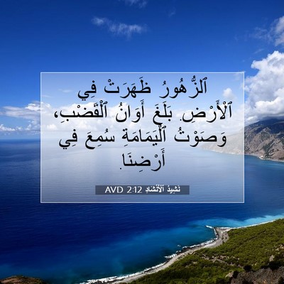 Picture 07 - نَشِيدُ ٱلْأَنْشَادِ 2:12 AVD - ٱلزُّهُورُ ظَهَرَتْ فِي - Bible Verse Picture