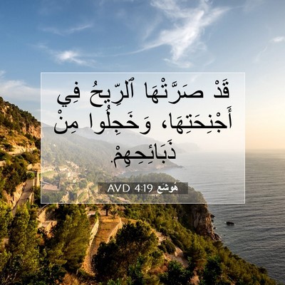 Picture 07 - هُوشَع 4:19 AVD - قَدْ صَرَّتْهَا ٱلرِّيحُ - Bible Verse Picture