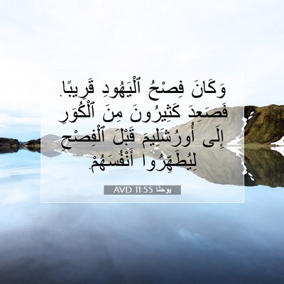 Picture 07 - يوحنَّا 11:55 AVD - وَكَانَ فِصْحُ ٱلْيَهُودِ - Bible Verse Picture