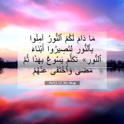 Picture 07 - يوحنَّا 12:36 AVD - مَا دَامَ لَكُمُ ٱلنُّورُ - Bible Verse Picture