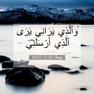 Picture 07 - يوحنَّا 12:45 AVD - وَٱلَّذِي يَرَانِي يَرَى - Bible Verse Picture