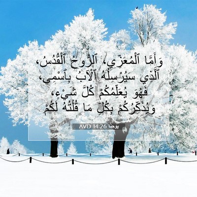 Picture 07 - يوحنَّا 14:26 AVD - وَأَمَّا ٱلْمُعَزِّي، - Bible Verse Picture