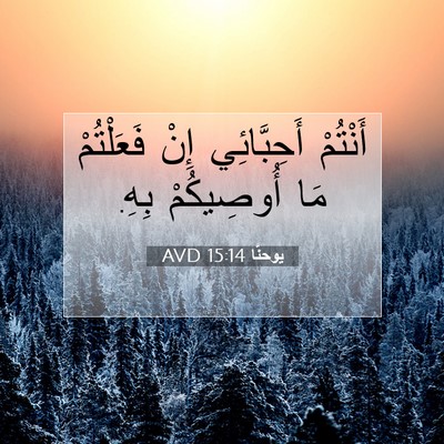 Picture 07 - يوحنَّا 15:14 AVD - أَنْتُمْ أَحِبَّائِي إِنْ - Bible Verse Picture