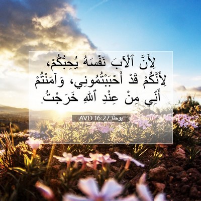 Picture 07 - يوحنَّا 16:27 AVD - لِأَنَّ ٱلْآبَ نَفْسَهُ - Bible Verse Picture