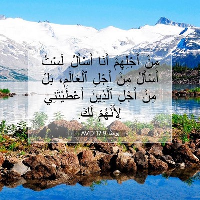 Picture 07 - يوحنَّا 17:9 AVD - مِنْ أَجْلِهِمْ أَنَا - Bible Verse Picture