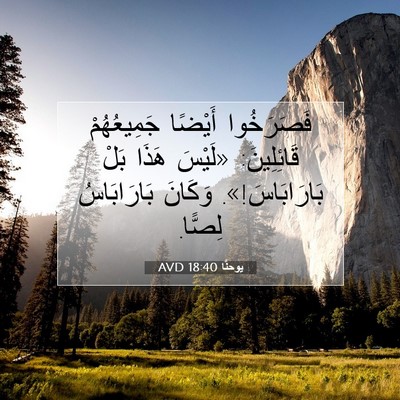 Picture 07 - يوحنَّا 18:40 AVD - فَصَرَخُوا أَيْضًا - Bible Verse Picture