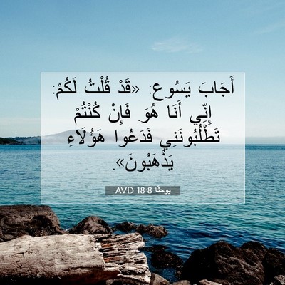 Picture 07 - يوحنَّا 18:8 AVD - أَجَابَ يَسُوع: «قَدْ - Bible Verse Picture