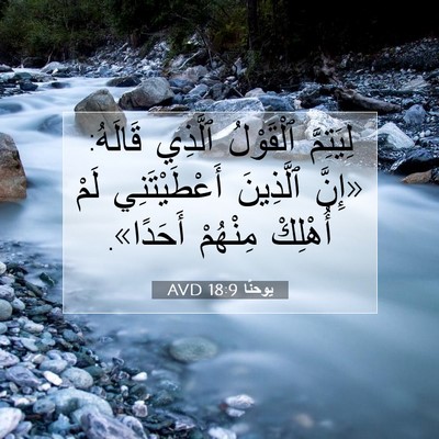 Picture 07 - يوحنَّا 18:9 AVD - لِيَتِمَّ ٱلْقَوْلُ - Bible Verse Picture