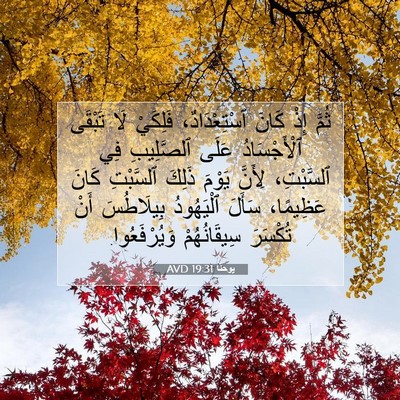 Picture 07 - يوحنَّا 19:31 AVD - ثُمَّ إِذْ كَانَ - Bible Verse Picture