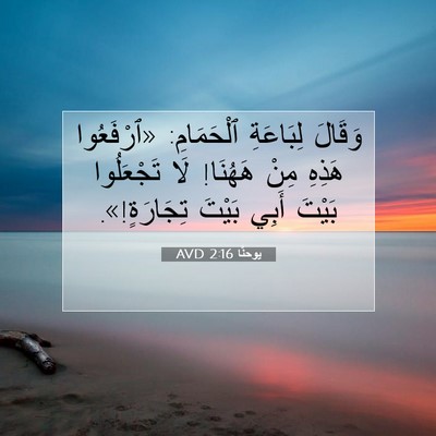Picture 07 - يوحنَّا 2:16 AVD - وَقَالَ لِبَاعَةِ - Bible Verse Picture