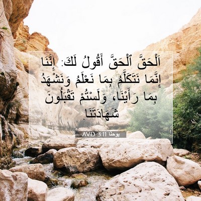 Picture 07 - يوحنَّا 3:11 AVD - اَلْحَقَّ ٱلْحَقَّ - Bible Verse Picture
