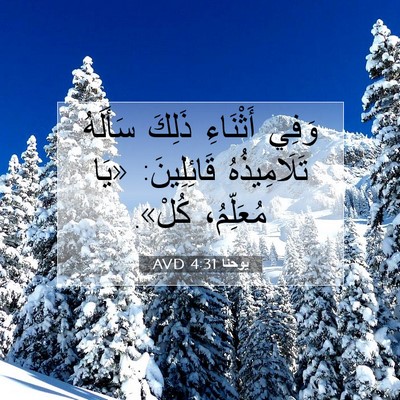 Picture 07 - يوحنَّا 4:31 AVD - وَفِي أَثْنَاءِ ذَلِكَ - Bible Verse Picture