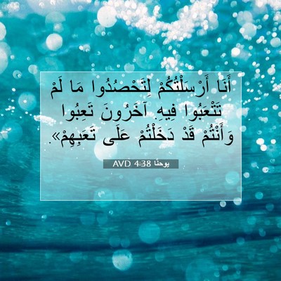 Picture 07 - يوحنَّا 4:38 AVD - أَنَا أَرْسَلْتُكُمْ - Bible Verse Picture