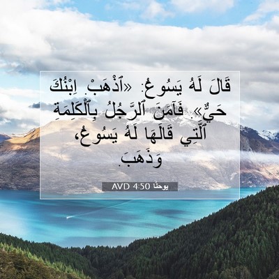 Picture 07 - يوحنَّا 4:50 AVD - قَالَ لَهُ يَسُوعُ: - Bible Verse Picture