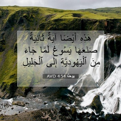 Picture 07 - يوحنَّا 4:54 AVD - هَذِهِ أَيْضًا آيَةٌ - Bible Verse Picture