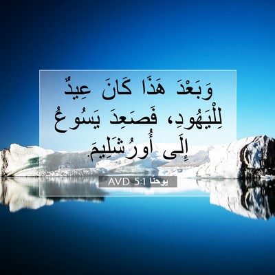 Picture 07 - يوحنَّا 5:1 AVD - وَبَعْدَ هَذَا كَانَ عِيدٌ - Bible Verse Picture