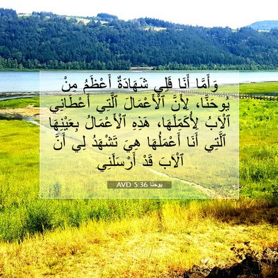 Picture 07 - يوحنَّا 5:36 AVD - وَأَمَّا أَنَا فَلِي - Bible Verse Picture
