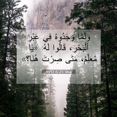 Picture 07 - يوحنَّا 6:25 AVD - وَلَمَّا وَجَدُوهُ فِي - Bible Verse Picture