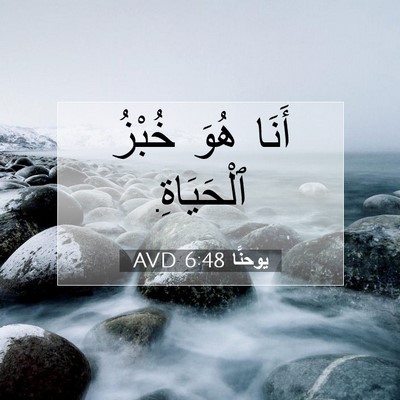 Picture 07 - يوحنَّا 6:48 AVD - أَنَا هُوَ خُبْزُ - Bible Verse Picture