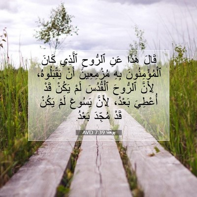 Picture 07 - يوحنَّا 7:39 AVD - قَالَ هَذَا عَنِ ٱلرُّوحِ - Bible Verse Picture