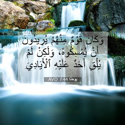Picture 07 - يوحنَّا 7:44 AVD - وَكَانَ قَوْمٌ مِنْهُمْ - Bible Verse Picture