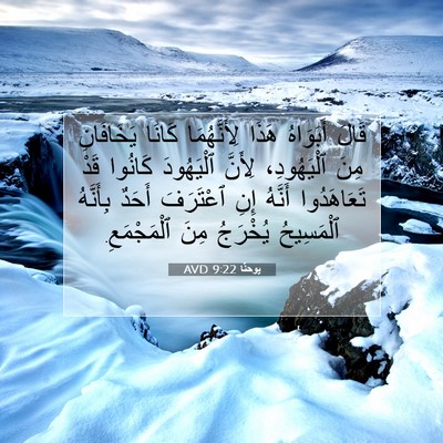 Picture 07 - يوحنَّا 9:22 AVD - قَالَ أَبَوَاهُ هَذَا - Bible Verse Picture